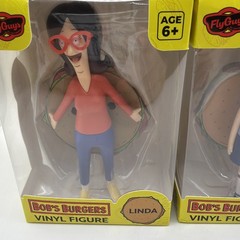 Bob’s Burger’s Set Of 5 Tina Louise Gene Linda Bob 4″ Figures Culturefly NEW NIB
