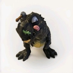 Zuru Smashers Dino Island T-Rex Mini 3″ Figure Tyrannosaurus Gray No Light
