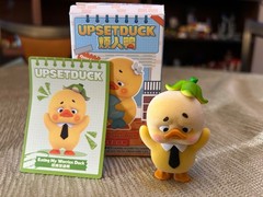 New Upsetduck Stop the Spiral Duck Blind Box Mini Figure- Eating My Worries Duck
