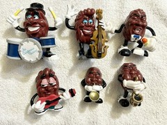 California Raisins PVC Figures Lot of 4 Vintage 1987 CALRAB