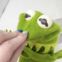 Vintage 1978 Fisher Price Jim Henson Muppets Kermit The Frog Hand Puppet