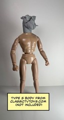 Camel Man Custom Action Figure Head 1:9 or 1:6 Mego