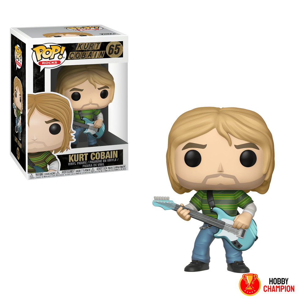 Rocks Music Funko Pop Kurt Cobain 65 VAULTED MINT Box Tracked w/ Protector