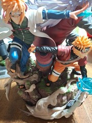 Naruto Uzumaki Jiraiya & Minato Namikaze Action Figure Statue Naruto Collectible
