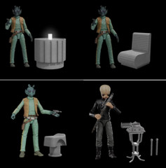Cantina accessories for 3.75 inch (1:18 scale) figure Diorama