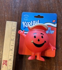 Kool-Aid Man 3.5″ tall figure / Vinyl Dog Toy with Squeaker Plastic Koolaid