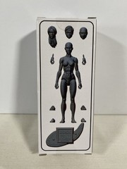 Vitruvian H.a.c.k.s. Obsidian Black Blank Female Figure Boss Fight Hacks 1:18