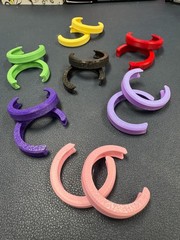 Key Ring Guards-Set of 2| 33mm Protectors | For PopMart Characters- Multi Colors