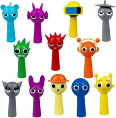12 Piece Set Sprunki Classic Mini Figures Set – Collectible Horror Game Sprunki