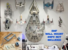 Wall Mount Bracket for Star Wars BMF Millennium Falcon 2008 TLC VC Smugglers Run