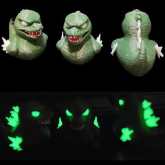 Godzilla GLOW In The Dark Duck Jeep