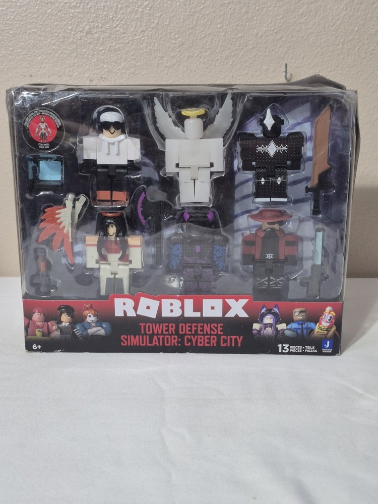 ROBLOX Action 6 Figures Tower Defense Simulator Cyber Angel City Playset