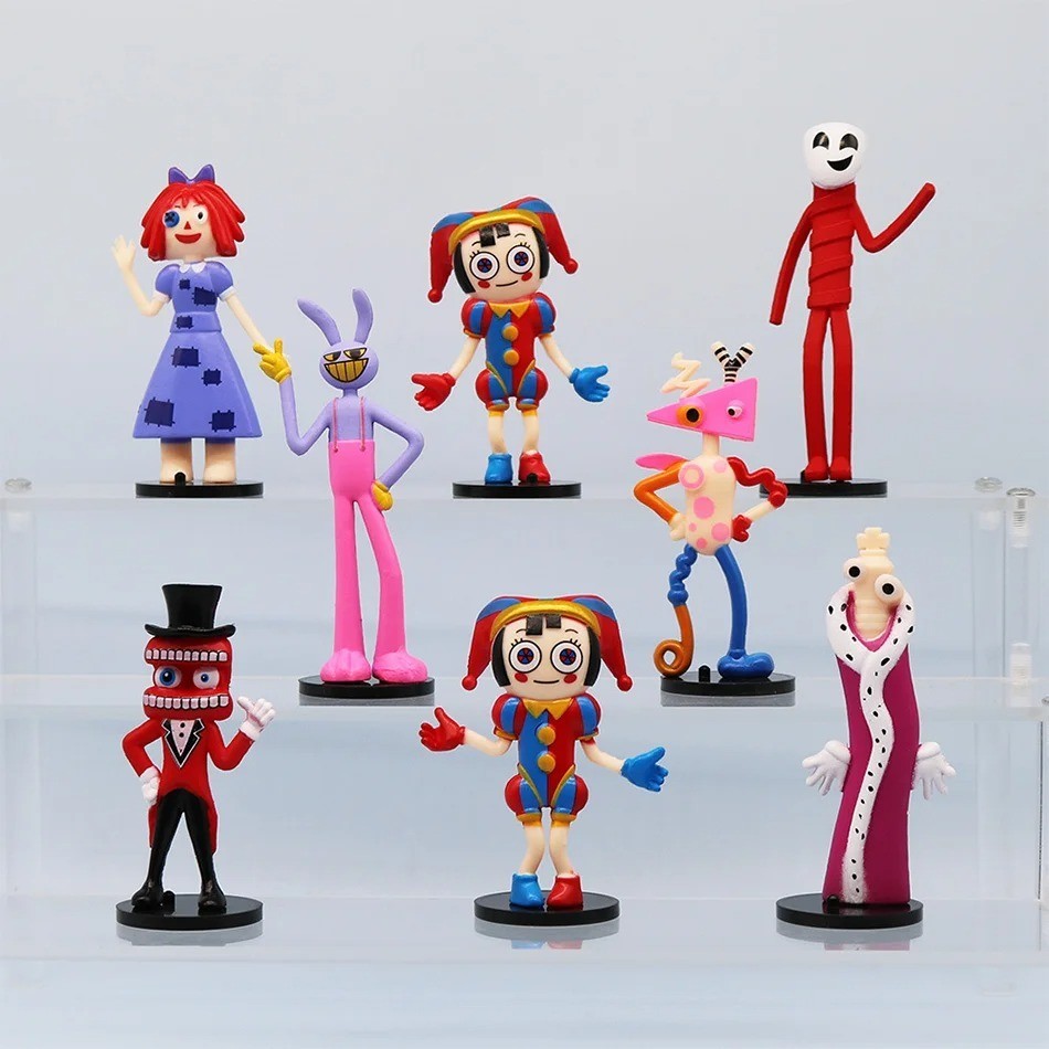 8PCS Amazing Digital Circus Figure Set Cartoon Model Toy Kids Gift