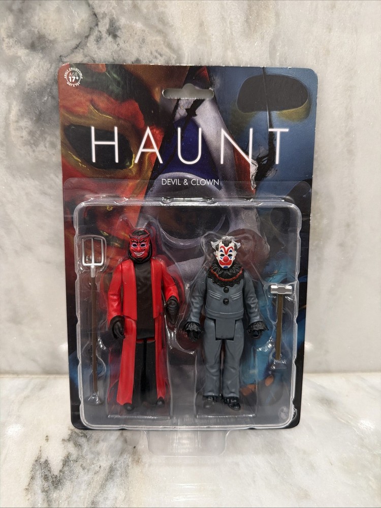 Trick Or Treat Studios 2 Pack Haunt Devil & Clown 3.75 In Mini Action Figure NEW