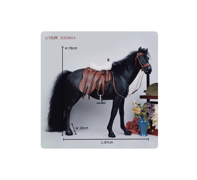 1/3 1/4 Scale Dutch Warm Blooded Horse Simulation Model Resin Toys Handmade