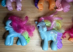 Vintage Hasbro My Little Pony & Trolls Toy 19x Figure LOT + Gi-Go Ponies mlp
