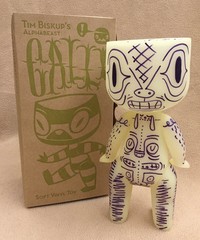 Tim Biskup SIGNED 9″ Alphabeast Calli GID hand drawn RARE AUTOGRAPHED LE 30 2004