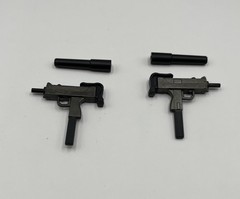 Uzi Gun (x2) & Suppressor Valaverse Fodder 1/12 Scale Action Force Fodder