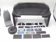Custom 1:12 Scale Computer Operator Control Station Diorama Prop Set 6″ GI JOE