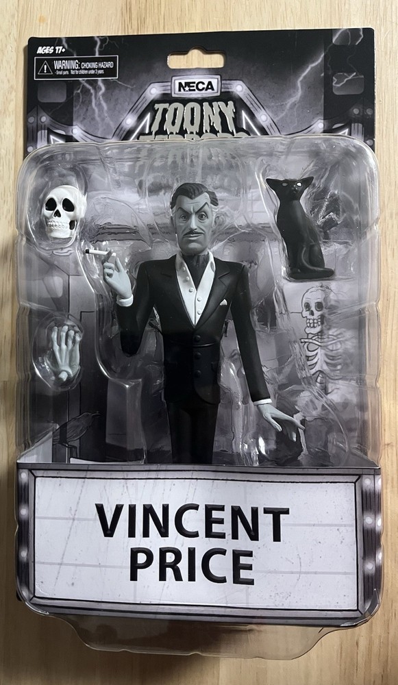 NECA Toony Terrors Silver Screen “VINCENT PRICE” Action Figure NEW