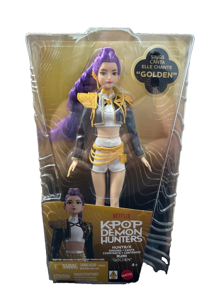 KPop Demon Hunters HUNTR/X Rumi “Golden” Singing Doll (IN STOCK NOW)