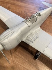 1:18 Kawasaki Ki-100 “Tony” Radial Engine Model Kit-Disassembled and Unpainted