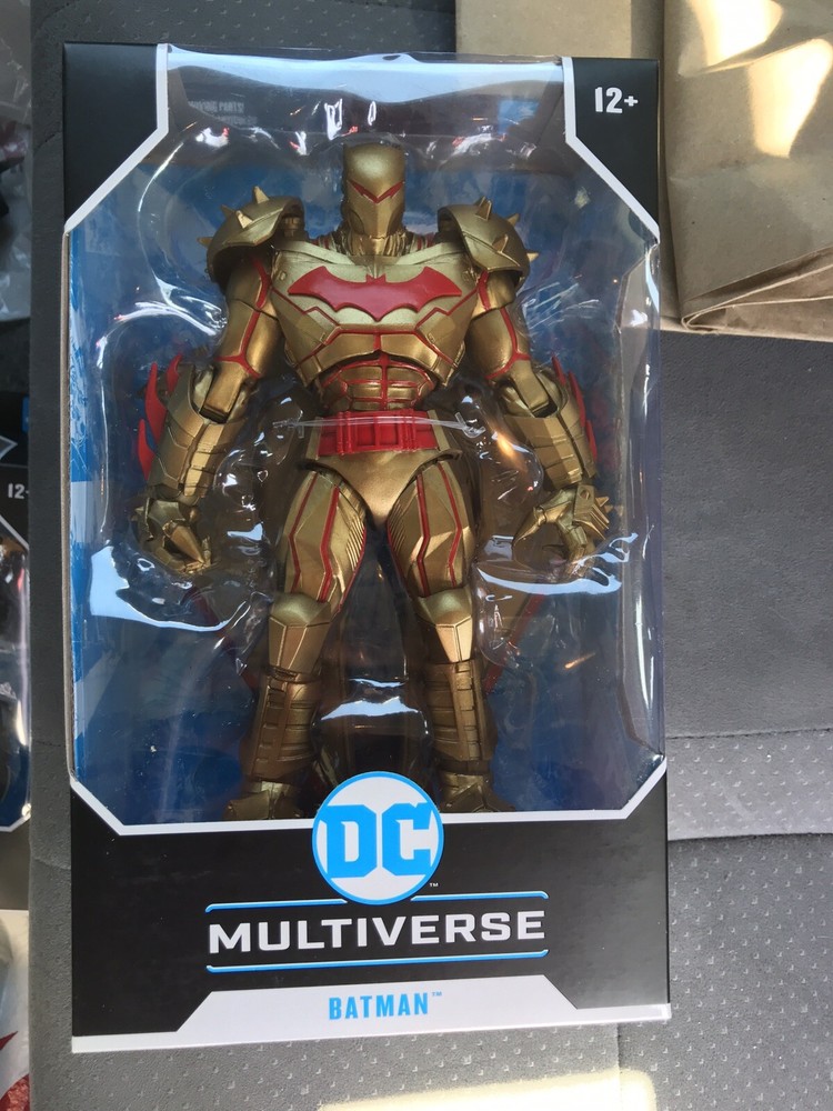 DC Multiverse Batman Gold Hellbat Suit Armor New Sealed McFarlane Toys IN HAND