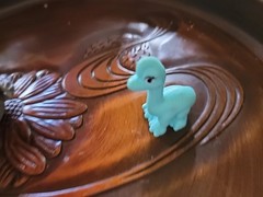 Paw Patrol Dino Mystery Mini Brachiosaurus Dinosaur Toy Figure Cyan Teal Blue