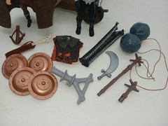Vintage 1991 Kenner Robin Hood LOT Net Launcher Battle Wagon Parts Figures MORE