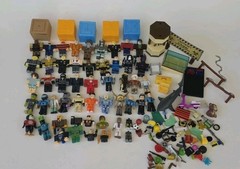 Roblox Huge Lot Of Mixed Roblox Action Figures Parts And Accessories