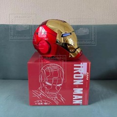 Iron Man Gold MK5 Helmet Electronic Voice Activated Open&Close Mask Autoking