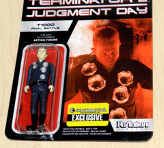 TERMINATOR T-1000 ReACTION FIGURE NEW SEALED NICE CARD SUPER 7 FINAL BATTLE EX