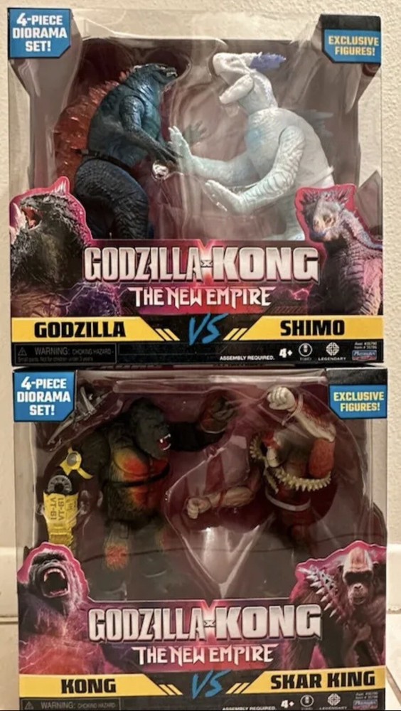 Godzilla X Kong: The New Empire 2 Pack Fig. Set Kong vs Skar Godzilla vs Shimo