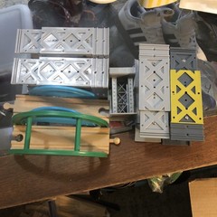 Lot Of About 70 Track Pieces And 20 Additional Train Accessories Parts Used