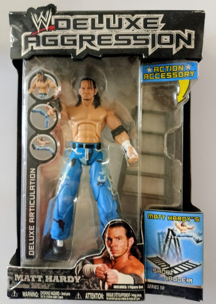 Matt Hardy Deluxe Aggression Serie #10 WWE Jakks Pacific Wrestling Figure New