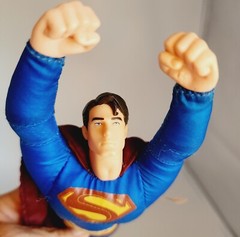 Vtg DC Comics Superman 2005 Mattel 26″ Long Cape Polyester Flying Action Figure