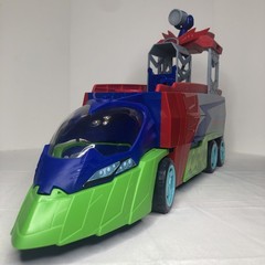 Just Play PJ Masks HUGE Set -Romeos Flying Lab Seeker Semi Truck Figures & More