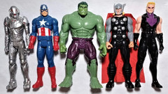 MARVEL Super Heros Collection, Incredible Hulk, Spiderman, Hawkey, Ultron & Thor