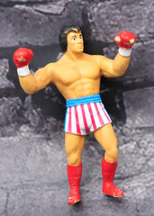 1985 Rocky Balboa American Flag Movie Action Figure Eraser Rare Winston Toys