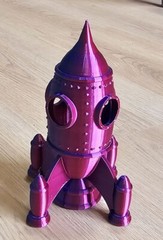 Rocket Ship Spaceship Starship 3D Printed