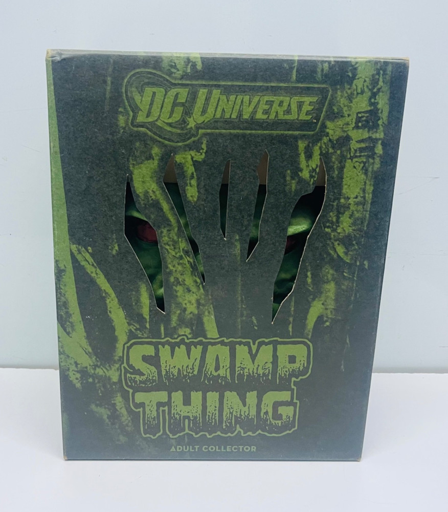 Swamp Thing DC Universe Adult Collector series Mattel NIP display box signature