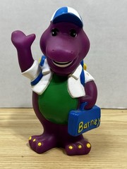 Vintage Barney Back To School Coin Piggy Bank Lyons Group 1992