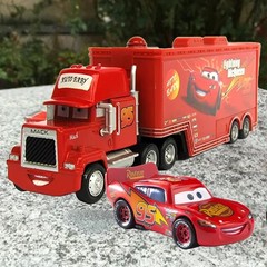 Disney Pixar Cars Lightning McQueen Jackson Storm Mack Hauler Truck+Car Toys~