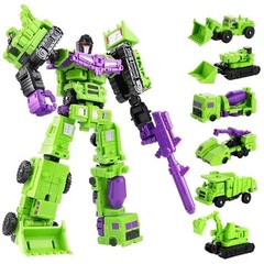 6 in 1 MINI Devastator Transformation Model MINI Devastator 22CM Action