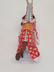 Papo Medieval Knight Action Figure Fantasy Cavalry Horse Stag Deer Red Gold