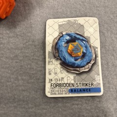 Forbidden Striker DF105DS Beyblade Hasbro Metal Fury Mint Condition