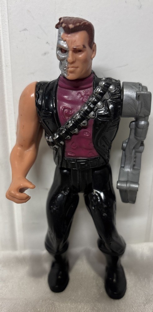Vintage 1991 T2 Power Arm Terminator 5.5″ Action Figure Arnold Kenner Incomplete