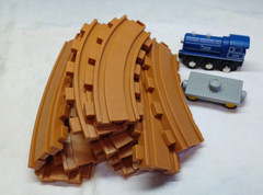 Train Tracks Blue Train Engine 4501 and Wheels Magnetic Ends Acrylic M12013