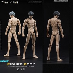 VTOYS X BMS 1:12 Male Anime Flexible Doll 6″ Action Figure Jointed Body w/ Head