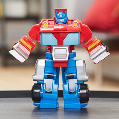 Transformers Playskool Heroes Rescue Bots Academy Team Optimus Prime, 4.5-Inch